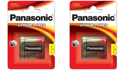 £11.99 • Buy 2 X Panasonic CRP2 6V Lithium Power Photo Battery 223 CR223 DL223 2029 Expiry