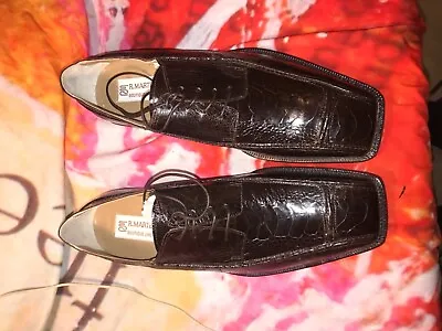 R. Martegani Exotic Genuine Ostrich Men’s Dress Shoes. Size 10.5 • $250