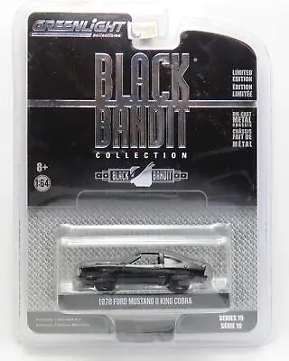 Ford Mustang II 1978 King Cobra Black Bandit Limited Series 19 Greenlight 1:64 • $20