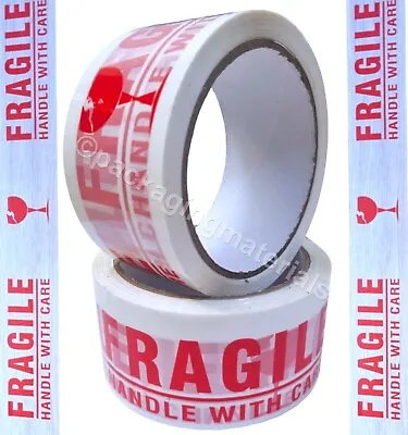 Warning Tape Fragile Handle With Care 48mm X 66m Sealing Good Quality Tape • £7.59