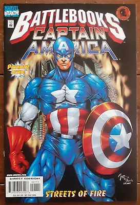 Captain America Battlebook: Streets Of Fire With Cards Marvel 1998 Vf • £5.99