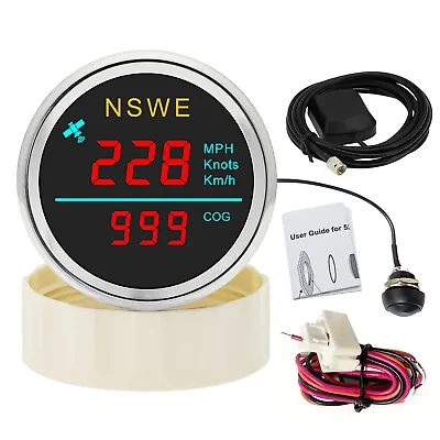 52mm Digital GPS Speedometer Gauge With COG For Motorcycles Boat Car Truck Car • $42.49