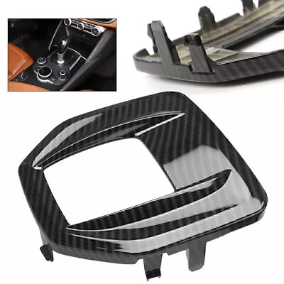 Carbon Fiber Center Console Panel Trim For Alfa Romeo Giulia Stelvio 2017-2019 • $52.57