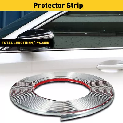 1/2  Chrome Trim Molding Strip Car Door Window Bumper Side Trime Protector 16ft • $11.99