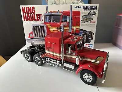 New Tamiya King Hauler 1/14th RC Radio Control Tractor American Rig Truck RTR • £525