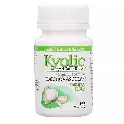 Kyolic Aged Garlic Extract Cardiovascular Formula 100 100 Tablets • $44.96