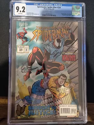 SPECTACULAR SPIDER-MAN #224 - Marvel Comics 5/95 - *GRADED* CGC 9.2 • $100