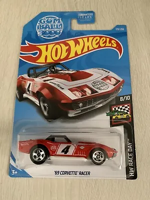 Hot Wheels HW Race Day Red ‘69 Corvette Racer • $1.87