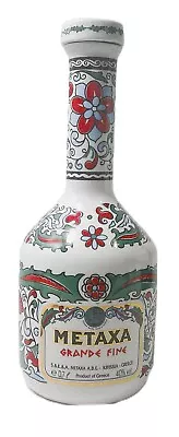 S.&E.&A.  Metaxa Grande Fine Empty Hand Made Porcelain Liquor Bottle From Greece • $12.99
