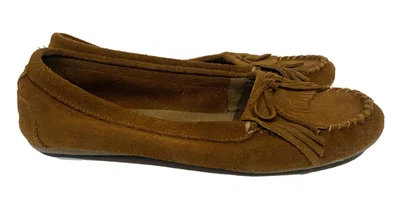 $17.09 • Buy Minnetonka Moccasins Women's Sz 10 Kilty Flexible Rubber Sole Suede Flats