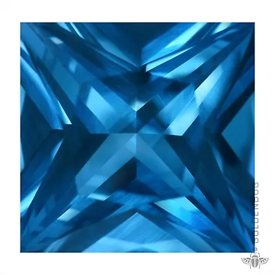 Genuine Spinel Loose Gemstone Square Princess Cut Top Quality Created Blue Stone • $8