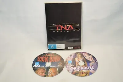 TNA Wrestling Promotional Sampler 2-Disc Set DVD Lockdown 2008 & Knockouts Vol 1 • $25