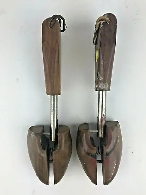 Vintage Rochester Shoe Tree Co. Mens Wood & Metal Stretchers Keepers Shapers • $7.49