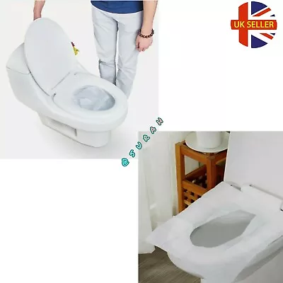 £2.49 • Buy Disposable Hygienic Flashable Toilet Seat Covers Travel Plastic Mat Travel Pack