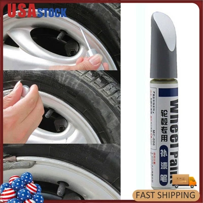 $8.99 • Buy Alloy Wheel Touch Up Pen Repair Paint W/ Brush Curbing Scratch Maker Tool Rim US