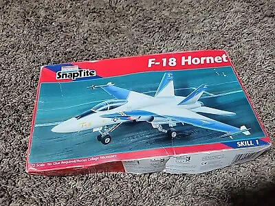 F-18 HORNET 1:72 PLASTIC MODEL KIT # 1103 1980 STILL SEALED! Monogram Snap Tite • $15.99