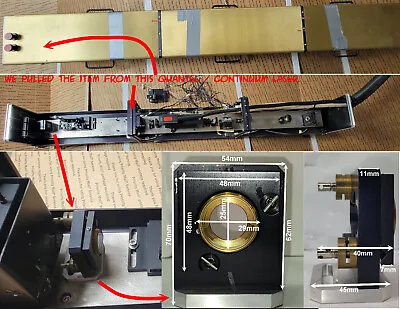 Quantel / Continuum Kinematic 3-Screw Mount Device W/ Laser  Optical Lens (end) • $75