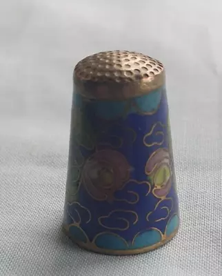 Metal & Enamel Decorative Thimble • £1.50