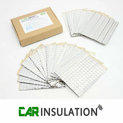 Car Audio Sound Deadening Mat PeaceMAT 2mm Panel Dampening Butyl Van Insulation • £18.99