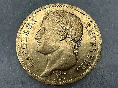 1811 French 40 Franc Gold Napoleon Bonaparte Uncirculated Coin Nice High Grade! • $1083.88