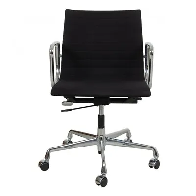Charles Eames Office Chair Ea-117 Upholstered In Black Fabric By Vitra • $1640