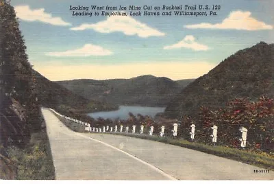 Ice Mine Cut On Bucktail Trail US 120 Looking West Vtg Postcard CP318 • £9.36