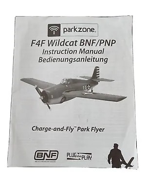 £10 • Buy Parkzone F4F Wildcat Instruction Manual