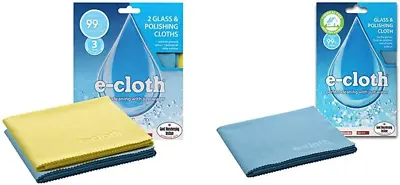 E-Cloth Glass & Polishing - 2 Cloths & Glass & Polishing Cloth • £15.86