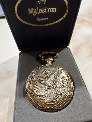 NIB Majestron Quartz Pocket Watch • $9.20