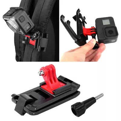 Backpack Clip Clamp Mount Bracket For GoPro Hero 8 7 DJI OSMO Action/Pocket Cam • $16.17