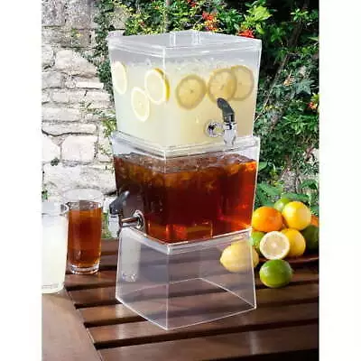 3 Gallon Clear  Stackable Beverage Dispenser • $25.10