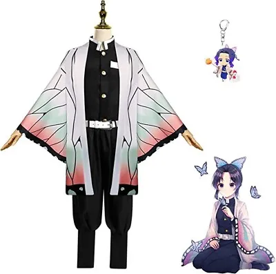 $29.99 • Buy Shinobu Cosplay Demon Slayer Costume Kid's Butterfly Kimono Costume Size 150