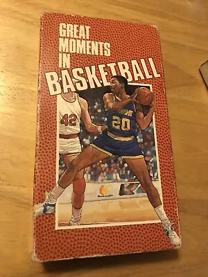 Great Moments In BASKETBALL 1989 Rare VHS Video Tape UCLA NC Michael Jordan • $1.99