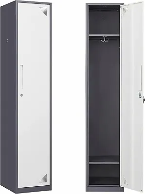 1 Door Metal Storage Locker Steel Cabinets For Office School Employees Lockable • $109.99