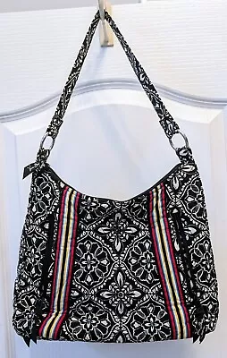 Vera Bradley Barcelona Lisa B Bag Hobo Shoulder Purse 10  X 12  X 4  DAMAGE • $20