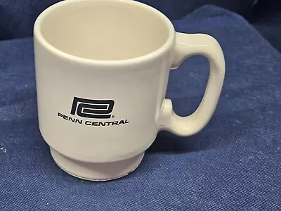 Vintage Collector's Ceramic Mug   Penn Central  Railroad By Chemin De Fer USA  • $15.99