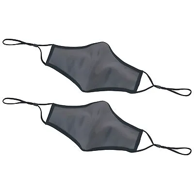 Face Mask 2-Ply Cotton/Poly Adjustable Clip L/XL Gray 2pcs/pk (50 Pack) • £424.26