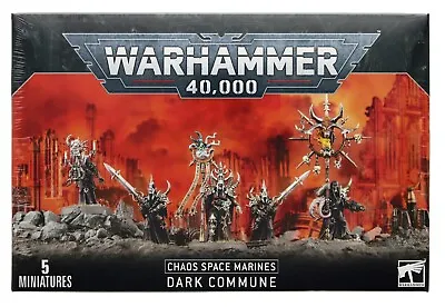 Warhammer 40K Chaos Space Marines Dark Commune Citadel Miniature Figures 43-87 • $44.99