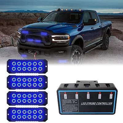 ADAURIS 12-LED Strobe Lights For Trucks Emergency Vehicle Lights For Vehicles... • $51.94