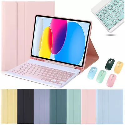 Bluetooth Keyboard Case Cover With Mouse For IPad 7/8th/9th 10th 6th Gen Air 5 4 • $42.99