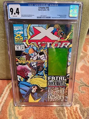 X-Factor #92 CGC 9.4 1st App Exodus Wraparound Cover Havok Hologram Fatal Attrac • $47.99