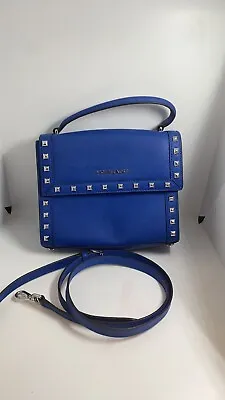 Never Worn Michael Kors Dillon Studded Messenger Bag Blue • $50.05