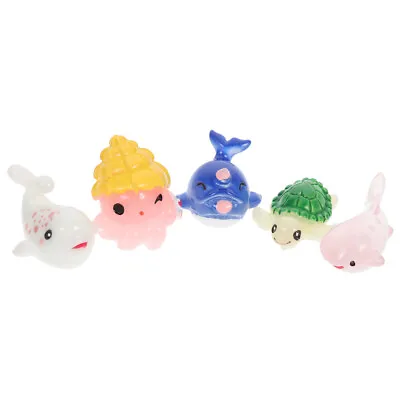  Marine Life Ornaments Resin Miniature Figurines Sandbox Toys • £8.59