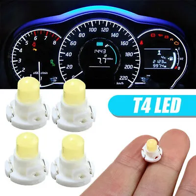 4X White T4 Neo Wedge Climate Base LED Cluster Instrument Dash Bulb Light Parts • $3.47