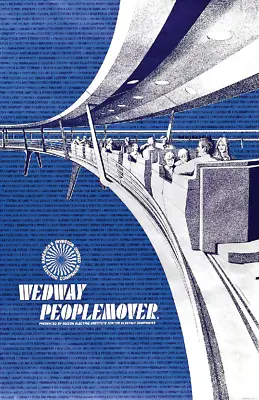 Disney Wedway Peoplemover Retro Vintage Attraction Poster Print WDW • $19.49