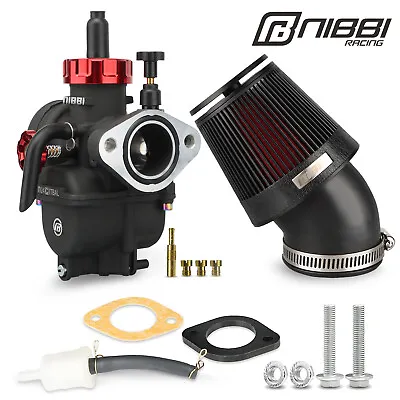 NIBBI PE24mm Flange Racing Carburetor Air Filter Set For 130-150cc Dirt Bike ATV • $137.49