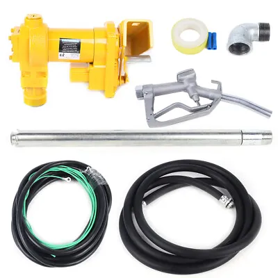 Fuel Transfer Pump With Hose & Manual Nozzle 20 GPM 12 Volt DC Motor • $182.40
