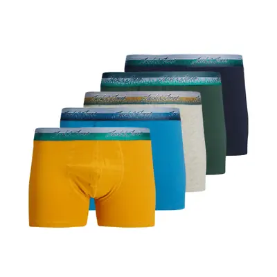 £23.04 • Buy Jack & Jones Stripe 5 Pack Mens Fabric Soft Flexible Comfy Trunks Multicolored