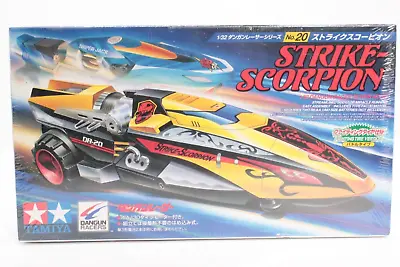 Vintage Tamiya 1/32 Dangun Racers DR-20 Strike Scorpion Car Mini 4WD Model Kit • $16.99