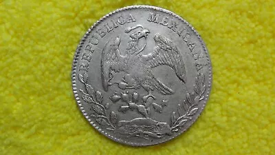 1885 Mexico 8 Reales  Zs - J.S Silver Coin • $215